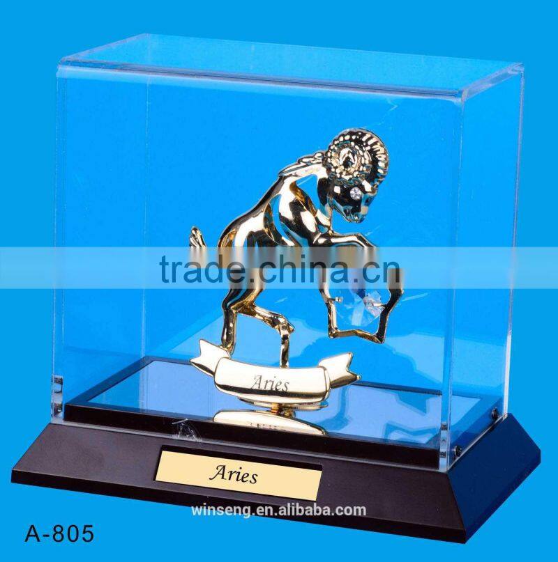 24K gold plated Zodiac Sign Taurus Stand Packed in Acrylic Box