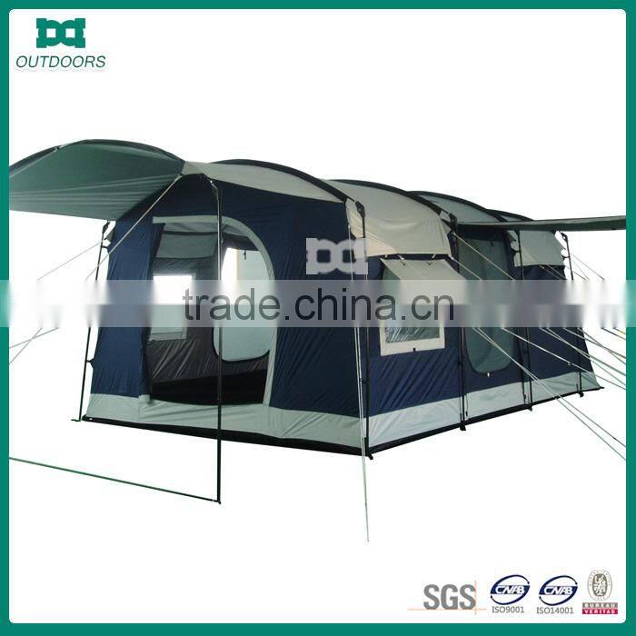 4 person polyester seamtaped family tunnel tents