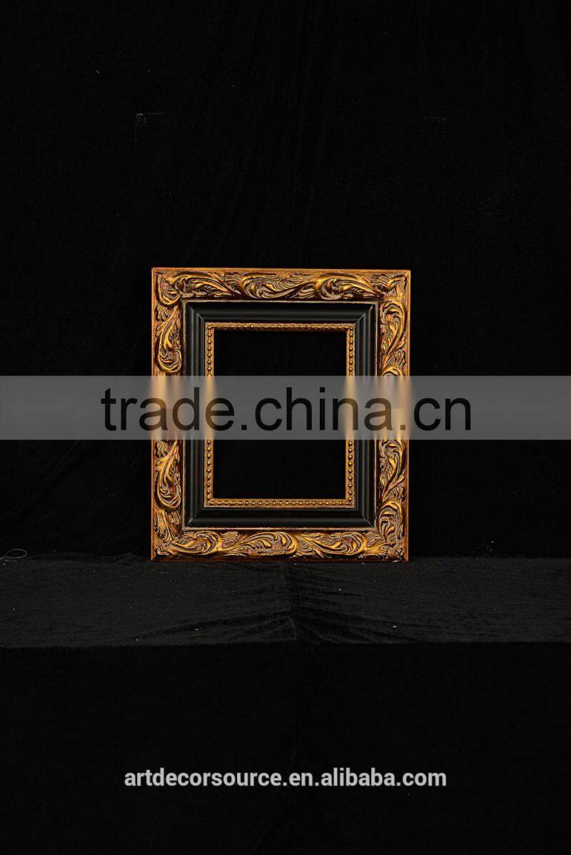 Antique Wooden Picture Frame with Beads