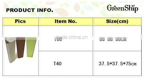 Unique Triangle Flower Pot from Greenship/ 20 years lifetime/ lightweight/ UV protection/ eco-friendly