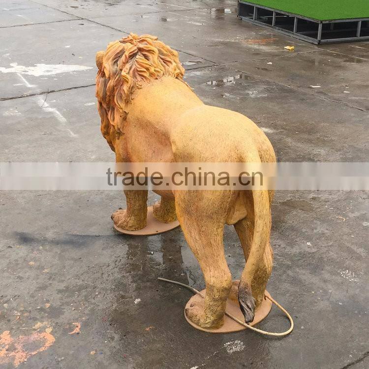 Fiberglass lion statue sculpture