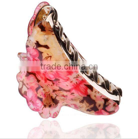 acrylic decorative hair claw