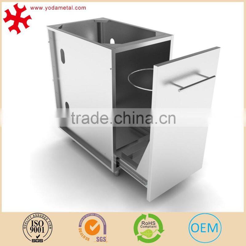 Environmental square metal stainless steel recycling dusty bin
