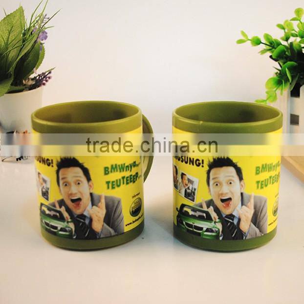 hot sale kids used plastic cup with handle for promotional