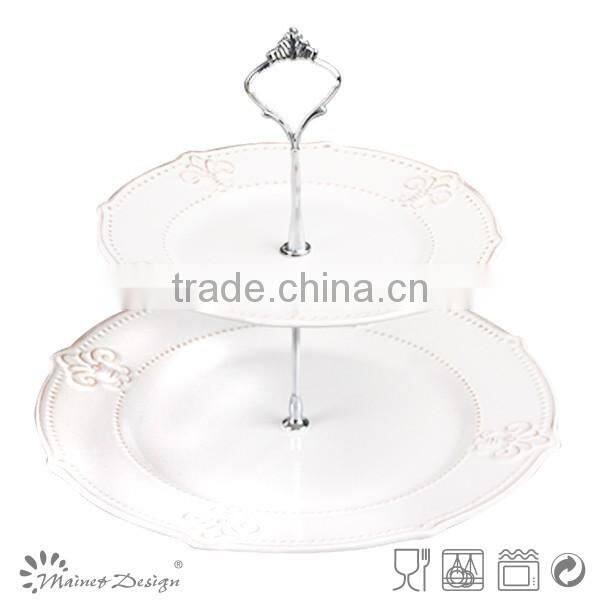 Hot sale! Colorful & Handmade ceramic wholesale cake stands