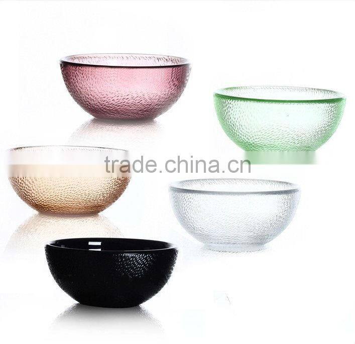 Round color Glass bowl