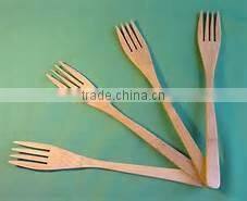 Natural bamboo table forks for family,restaurant&bar use, fruit or desert mini forks