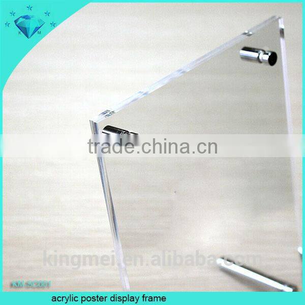 clear acrylic screw picture frame retail