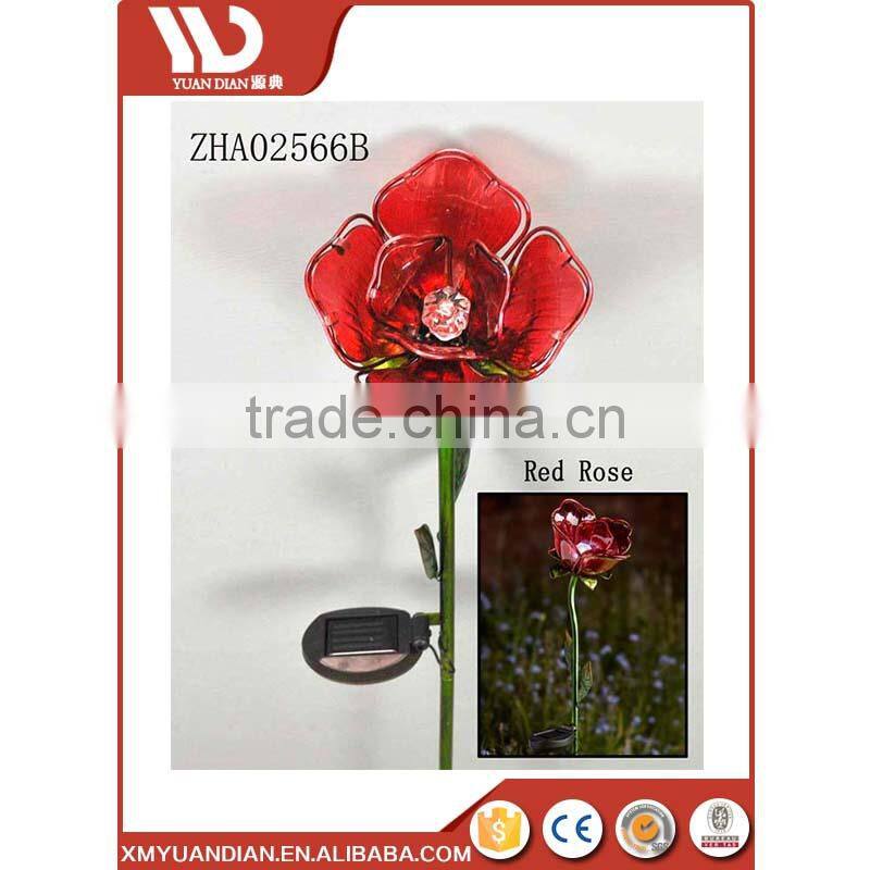 Rose Yard Stake Garden Decoration Yard Stake Led Solar Light