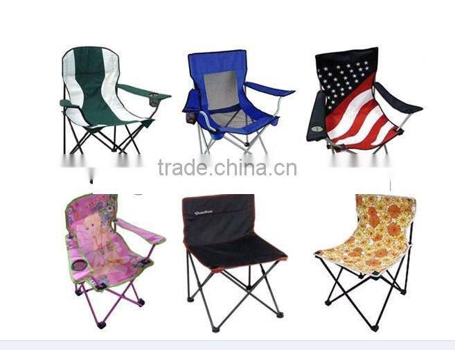 Portable folding camping chair with cup holder & carry bag