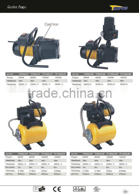 Automatic water pressure booster systems