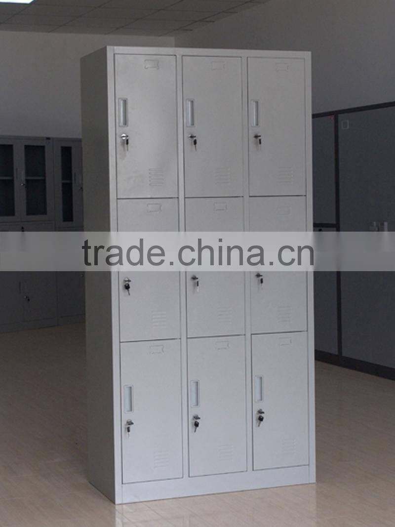 Metal Locker for Clothes/ Nine Doors Storage Cabinet Locker