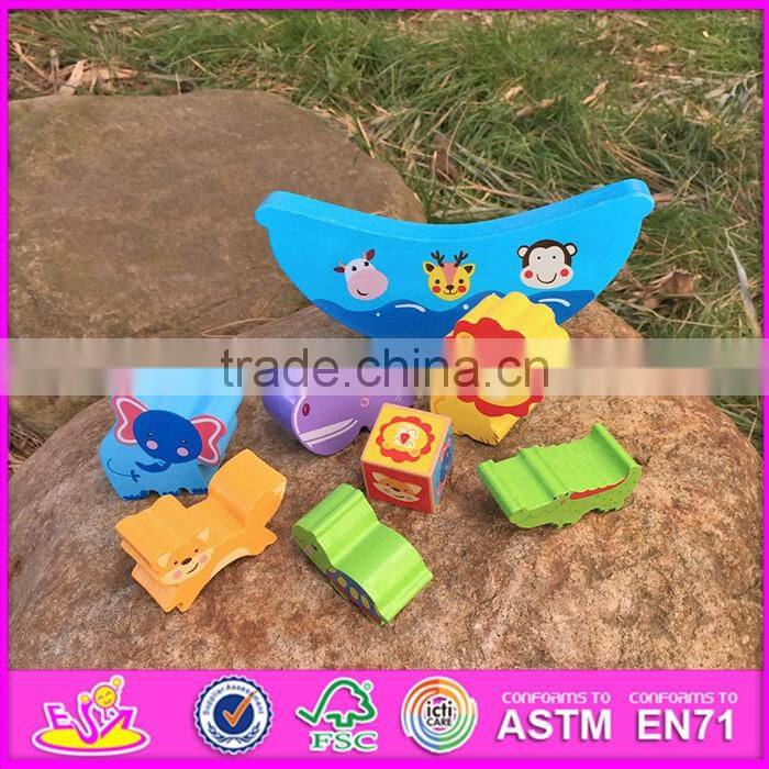 2016 new design funny toddlers wooden balancing toys for 2 year olds W11F047