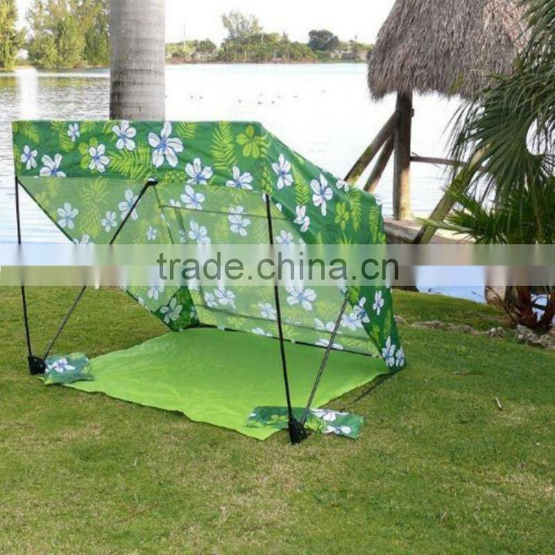 The Island Shade Tent and Beach Shack in Tropical Green