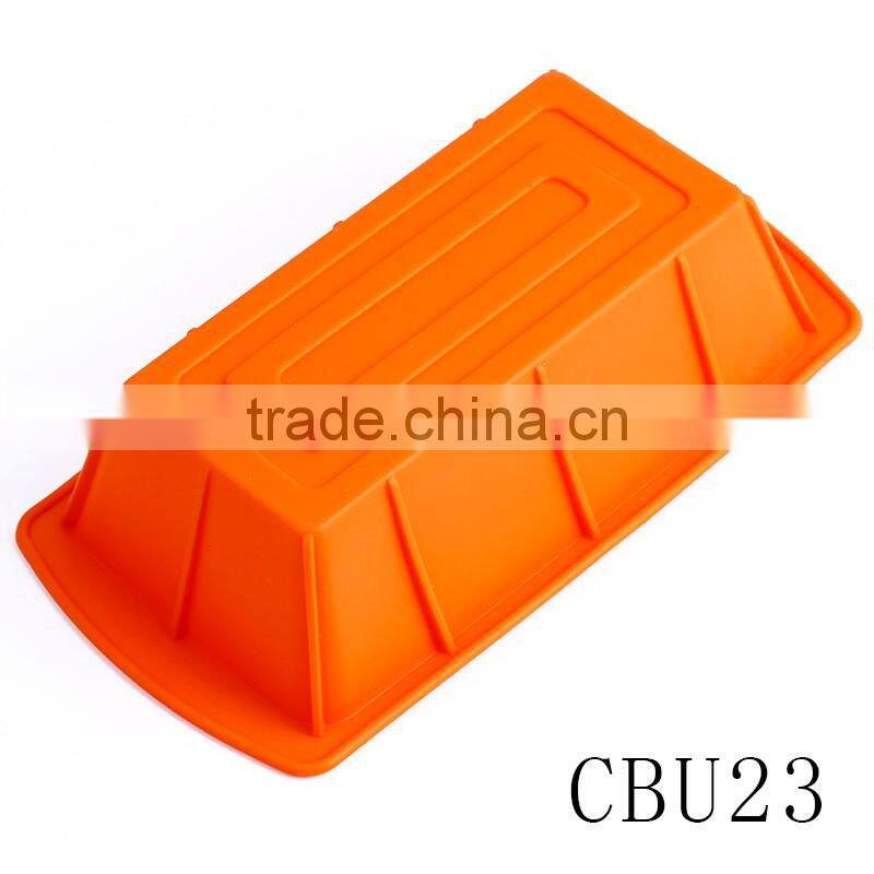 CBU23 FDA Rectangle silicone cake mould/ Pie pan