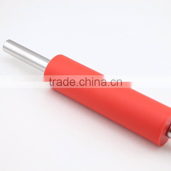 Stainless Steel Handle Silicone Cover Pastry Rolling Pin
