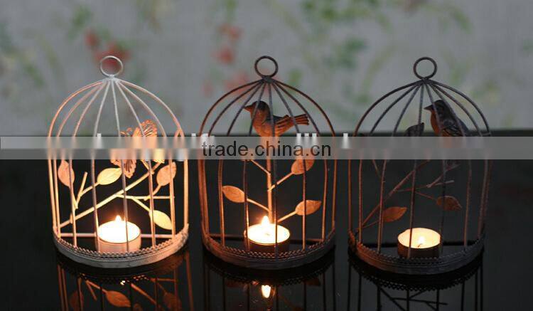 Popular European style candlestick Iron art candle holder, windshield candlestick, wedding celebration products home decoration