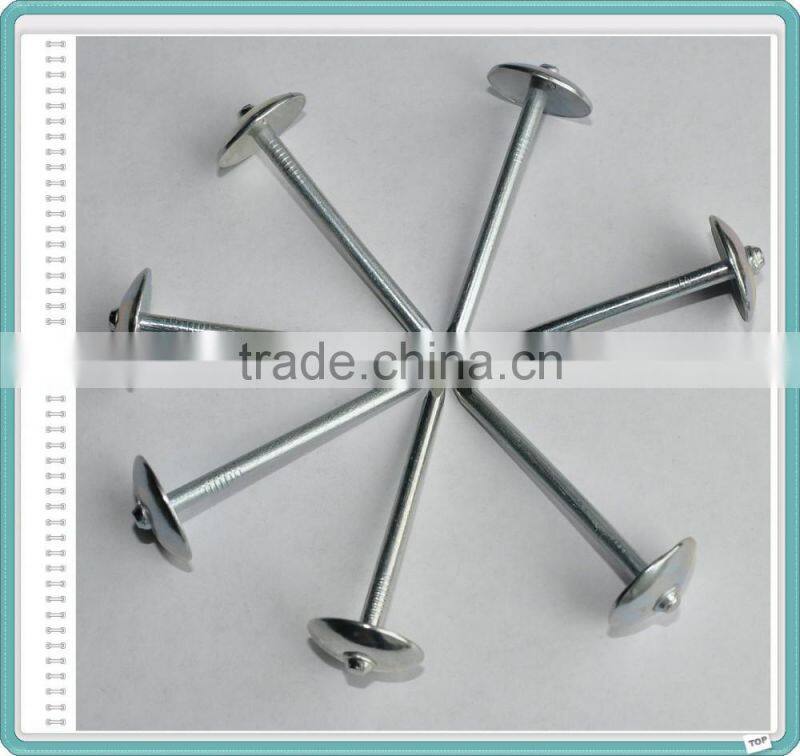 Umbrella Head Galvanized Roofing Nails with Rubber Washer