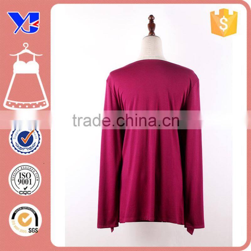 fashion Puff Sleeve Sexy Fold V Neck Long Sleeve Silk Blouse