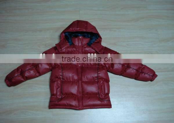 Stock Clothes Winter Jacket Boys Clothing
