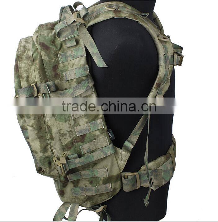 custom green camouflage military tactical molle style A3 day backpacks