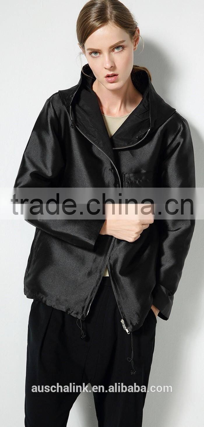 korean style outdoor fashion ladies smart casual hoodie jacket wholesale