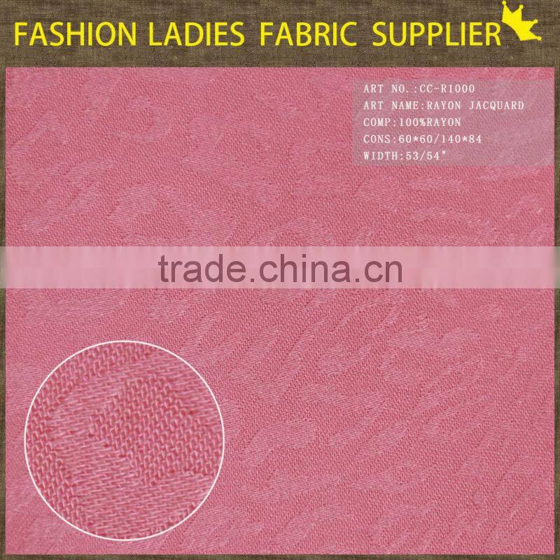 fashionable 100 pure rayon challie dobby fabric for suit and pants solid rayon fabric silk jacquard fabric