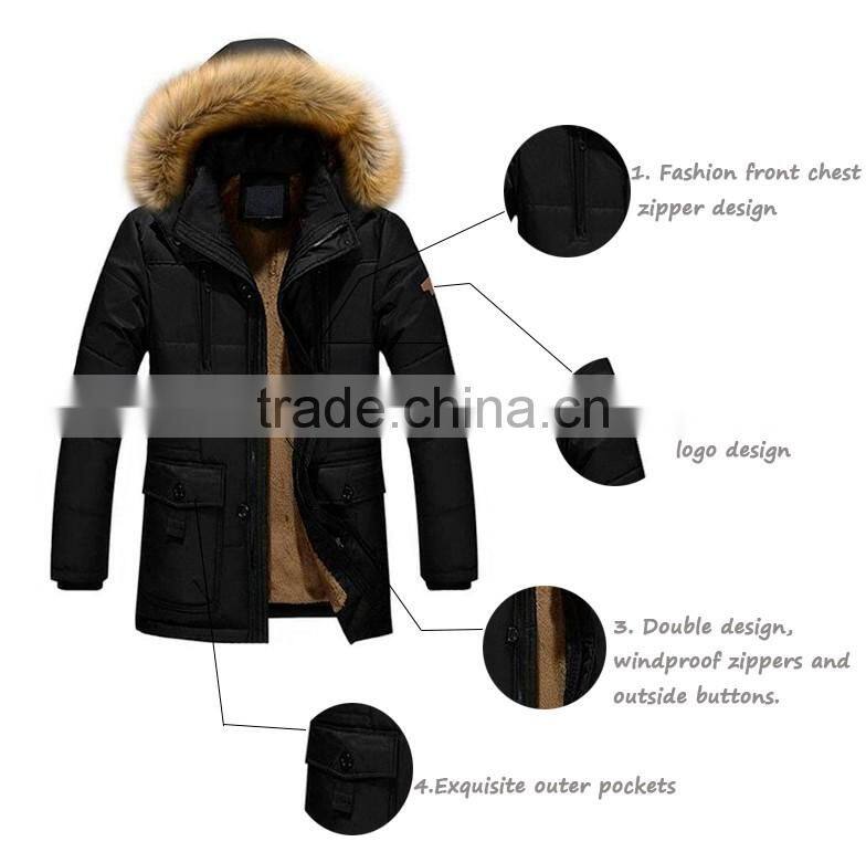 Newest Customized Logo Men's Jacket Warm Cheap Winter jacket