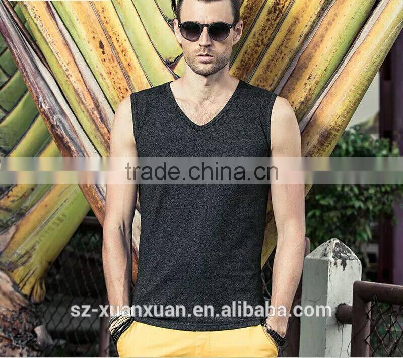 2016 Cheap Wholesale 100% Cotton Sports Vest Men