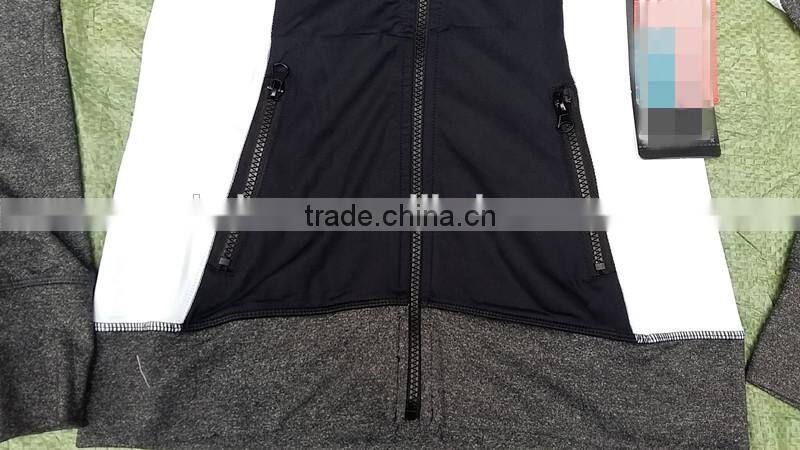 Factory price professional Ladies woven sport jacket stocklot garments