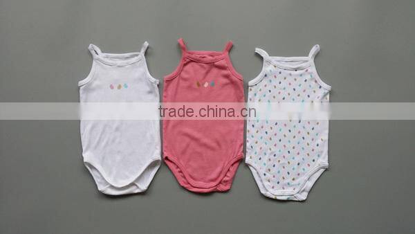 baby wears bodysuits/infant plain color cotton romper for summer