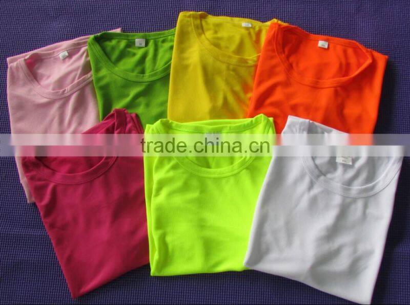 hot sale 100% polyester breathable high quality dry fit t-shirt custom wholesale
