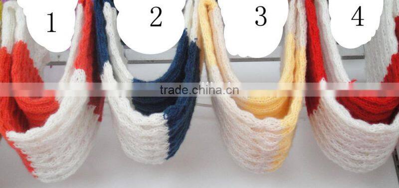 Fashion new knitted acrylic infinite wrap scarf