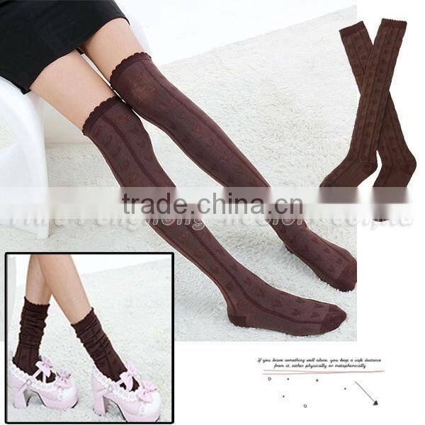 The autumn lovely knitting warm cotton stockings