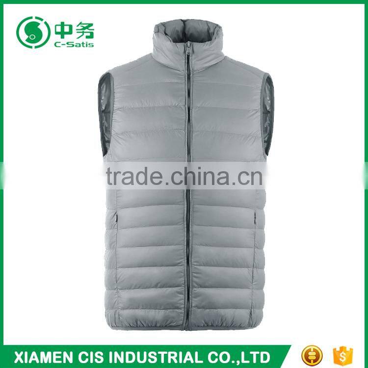 2017 Trendy European Style Winter Plus Size Ultralight Mens Padded Down Vest