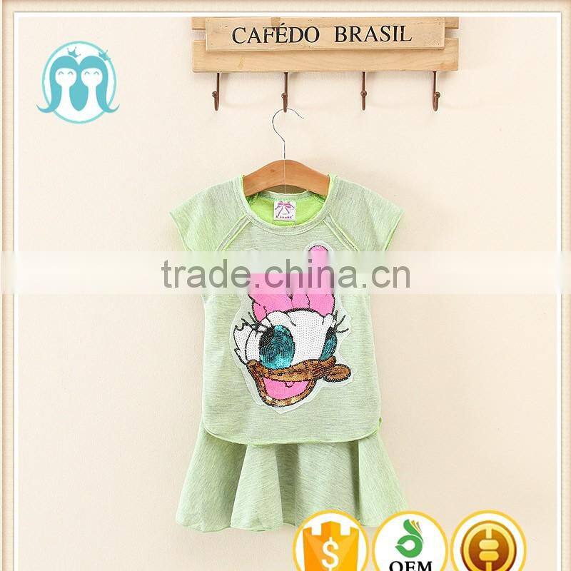 2017 summer new Korean children Girls baby shorts suit girls clothes sets 2 piece clothing for kids