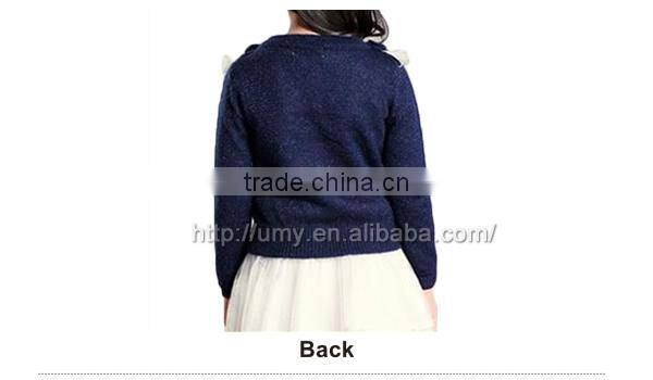 Hand knitted girls cardigan