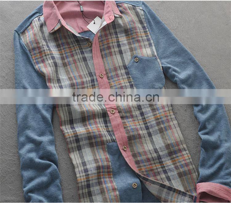 2017 new china supplier double collar shirt for men