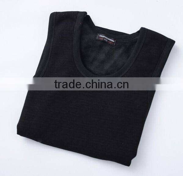 Custom OEM Logo Sleeveless Sweater Warm Vest Thick Cotton Men Tank Top