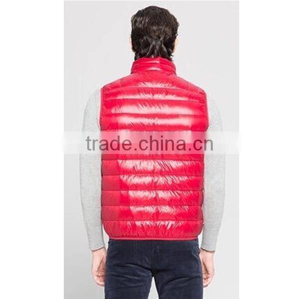 2015 New Fashion Customized Outdoor Slim Light Men Down Vest,Winter Coat