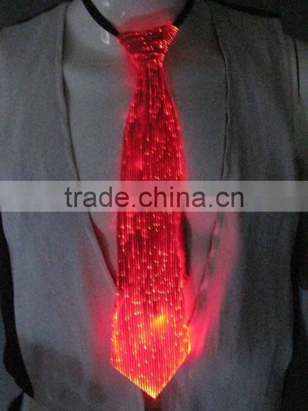 Latest design high quality gift led luminous mens neck ties