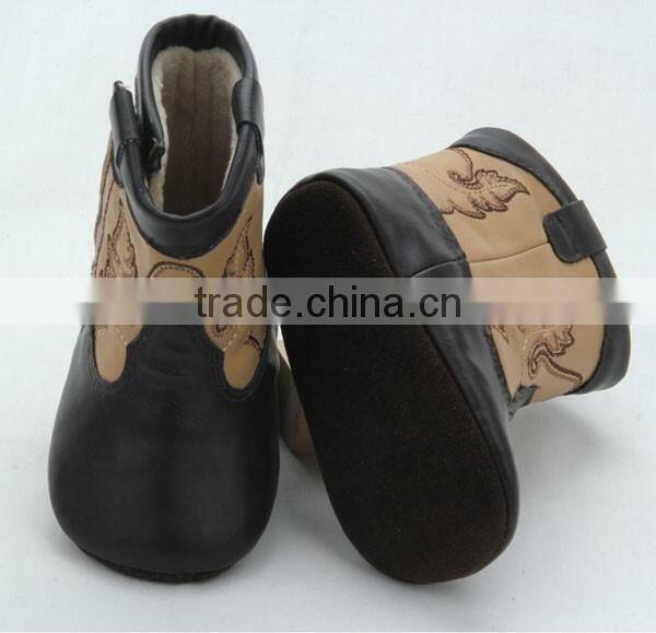 Warm fashion waterproof sole sole baby wholesale cowboy boots