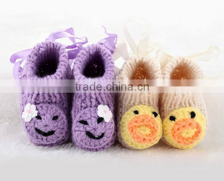 wholesale hot sale cute animal baby crochet shoes