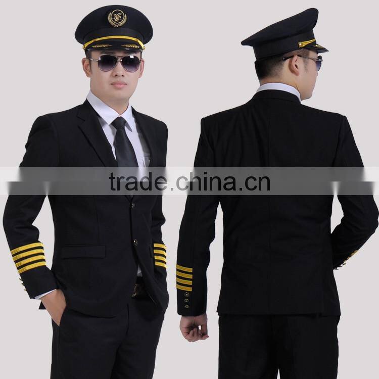China Suppliers for Airport Work Wear Clothing Airline Pilot Uniform