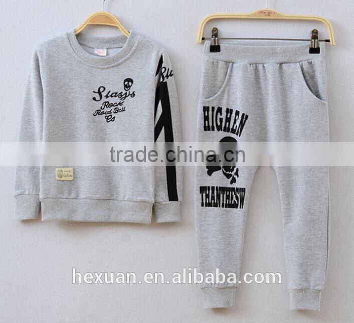 Lovely Kids Autumn Clothing Set Fashion Children Cotton 2 Pcs Clothes Set Long Sleeve Solid Top And Stripes Pant Set