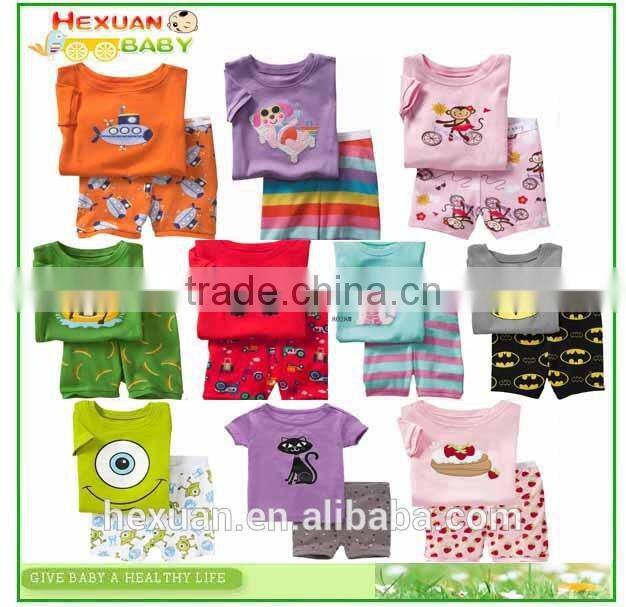 new style wholesale Printed 100% Cotton Baby Pajamas