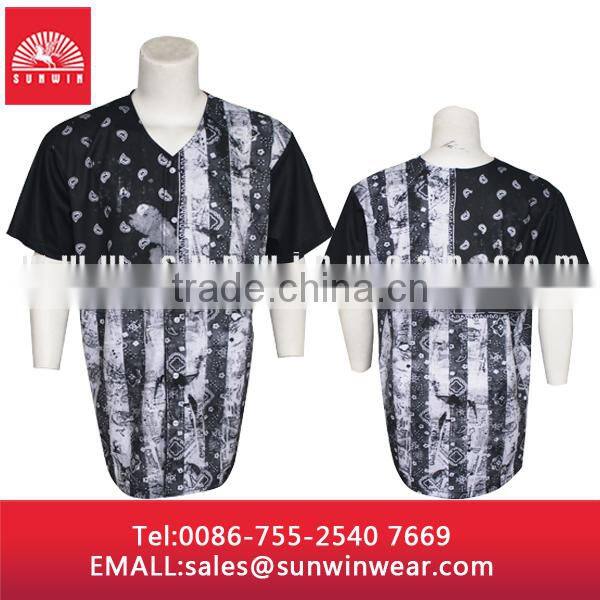Fashion breathable blue color cheap blank baseball jerseys wholesale