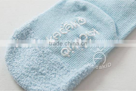 cute baby cotton socks, silicone print baby socks