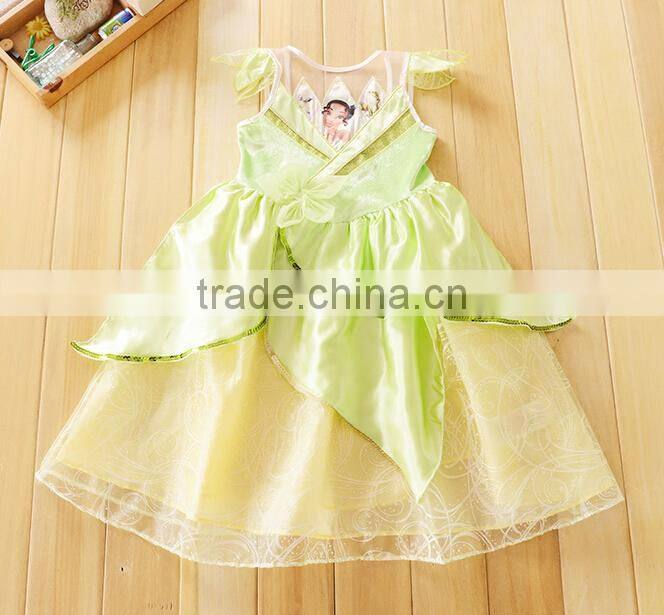 Children Cosplay Tiana Princess Dress