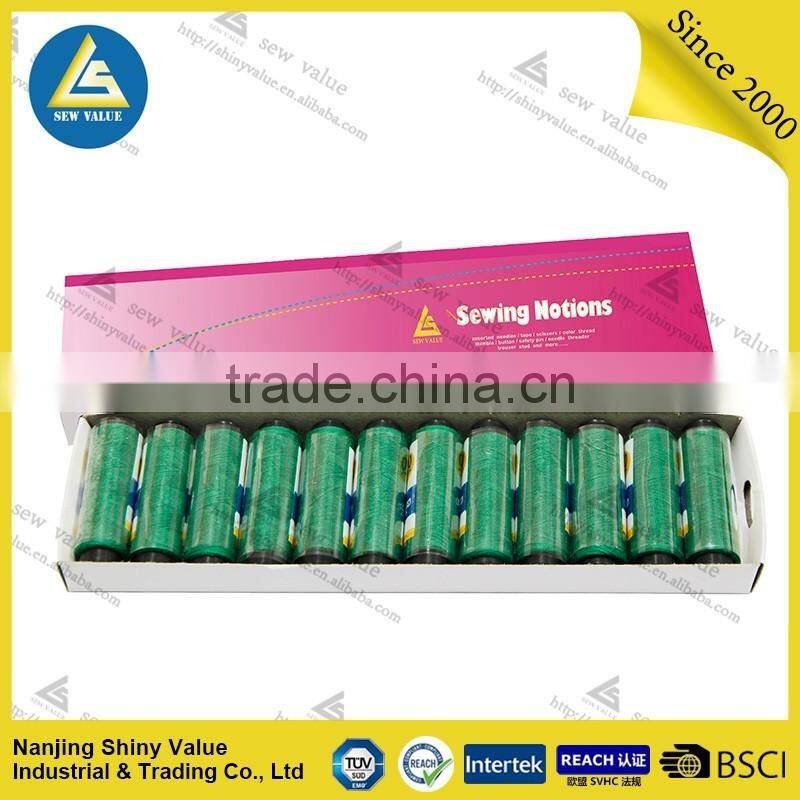 wholesale 3 rolls 100m 100% spun polyester sewing thread